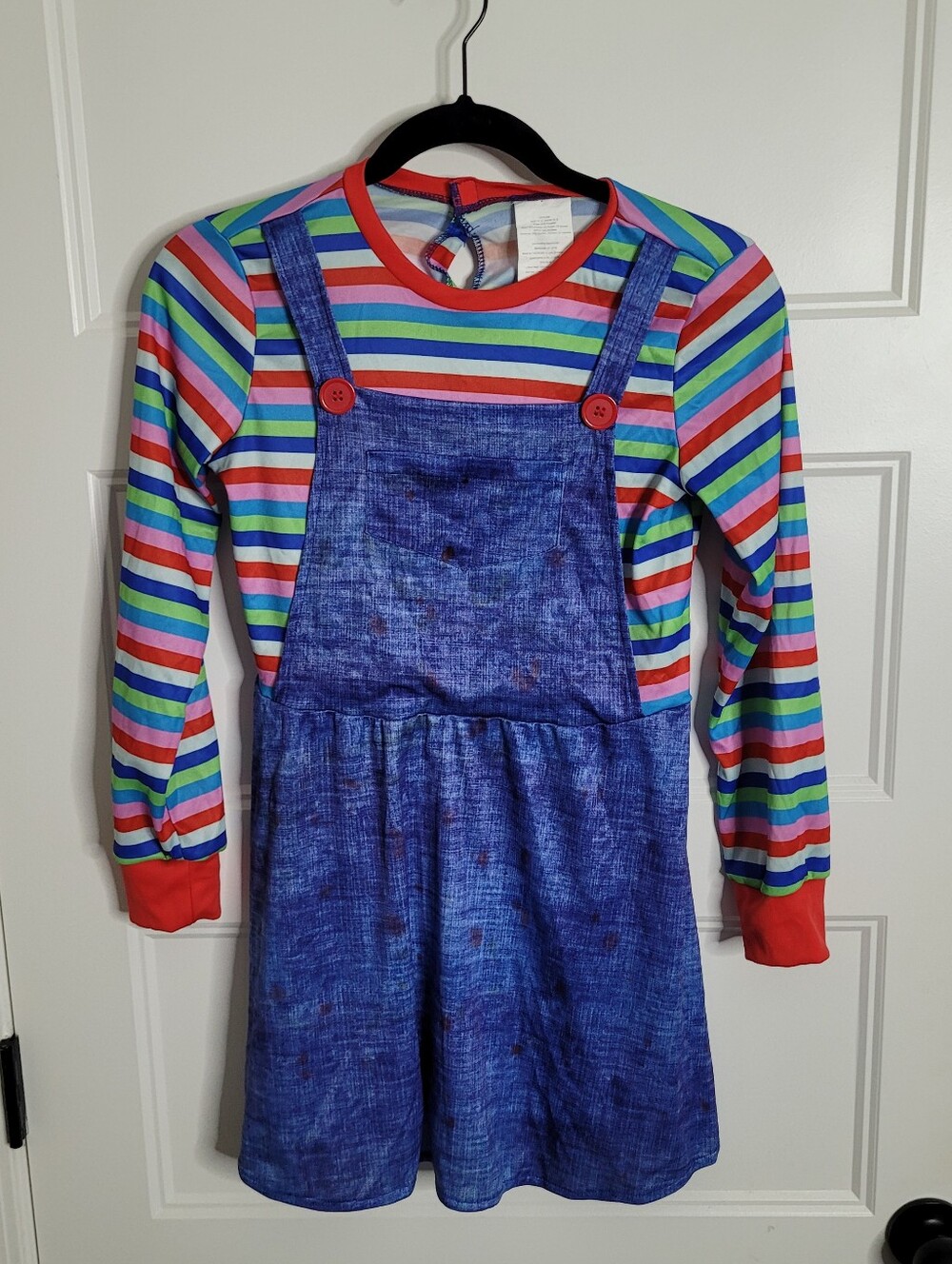 Chucky-inspired killer doll Halloween costume dress Size L 10-12